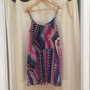 Colorful Geometric Express Shift Dress